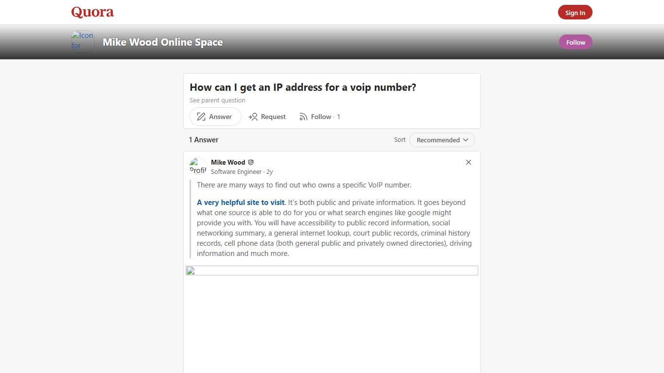 How to get an IP address for a voip number - Mike Wood Online Space - Quora