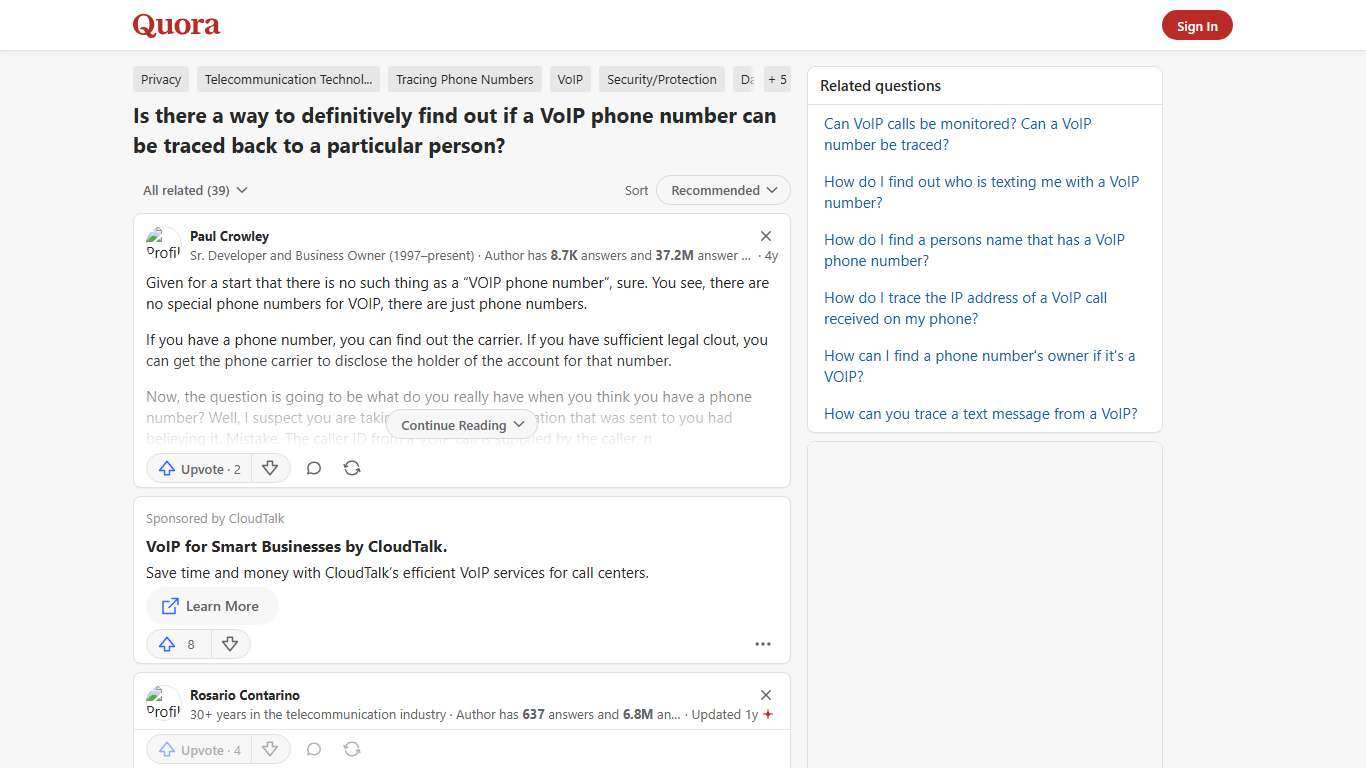 Is there a way to definitively find out if a VoIP phone number can be traced back to a particular person? - Quora